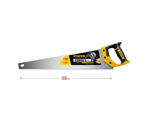 Ножовка по дереву Cobra 5, 500 мм STAYER 1506-50_z02