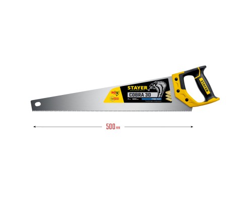 Универсальная ножовка Cobra 3D, 500 мм STAYER 1512-50_z01