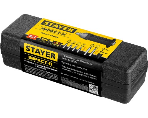 Ударно-поворотная отвертка Master 8, 8 предм. STAYER 2566-H4_z01