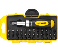 Реверсивная отвертка с насадками Compact-38, 38 предм. STAYER 2557-H38