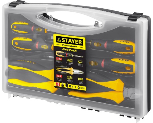 Набор губцевого инструмента Hercules 6 предм. STAYER 2202-H6