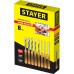 Набор ручных резцов по дереву Wood Master, 8 предм. STAYER 1836