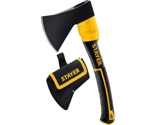 Кованый топор FIBERGLASS, 600/800 г, с чехлом, 350 мм STAYER 2062-06P_z02