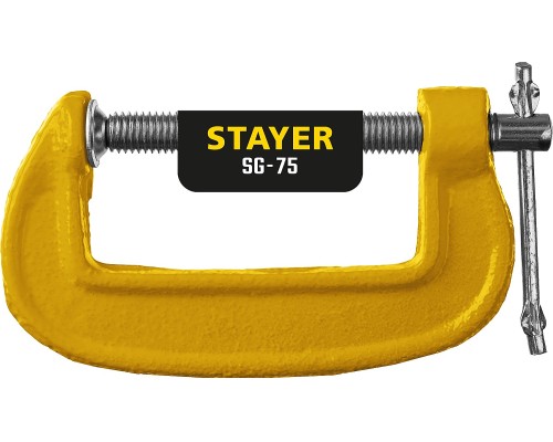 Чугунная струбцина G SG-75, 75 мм STAYER 3215-075_z02
