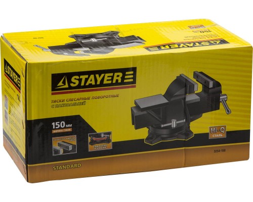 Слесарные тиски STANDARD, 150 мм STAYER 3254-150