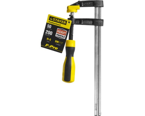 Усиленная струбцина F Hercules-F HF-20/5, 50x200 мм STAYER 32095-050-200