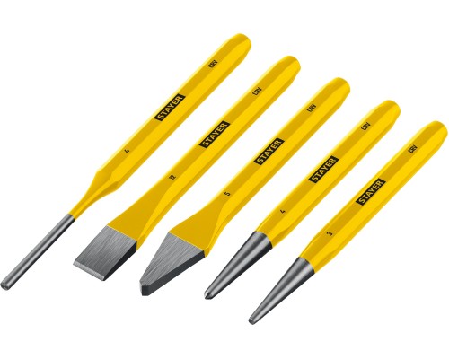 Набор зубил и кернеров в пластиковом держателе Hercules 5 предметов STAYER 21077-H5